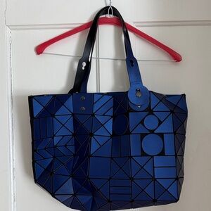 Geometric Blue Tote Bag